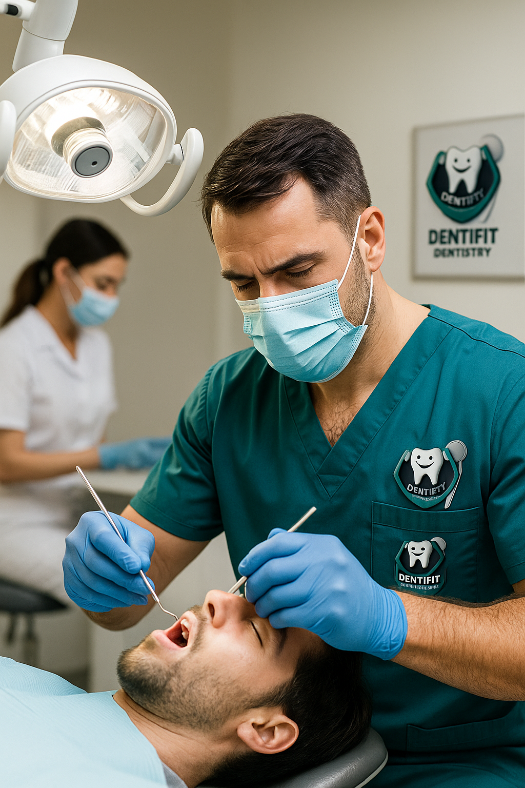 Professional dentist providing expert dental care